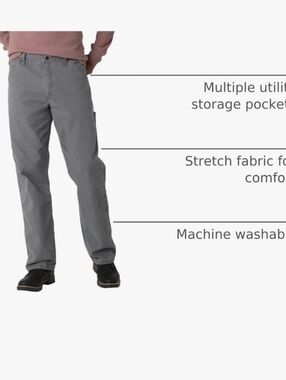Ridgecut Men's Relaxed Fit Jeans - Gray